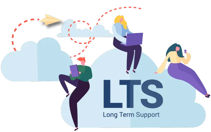 Long Term Support + <br/>dotCMS Cloud