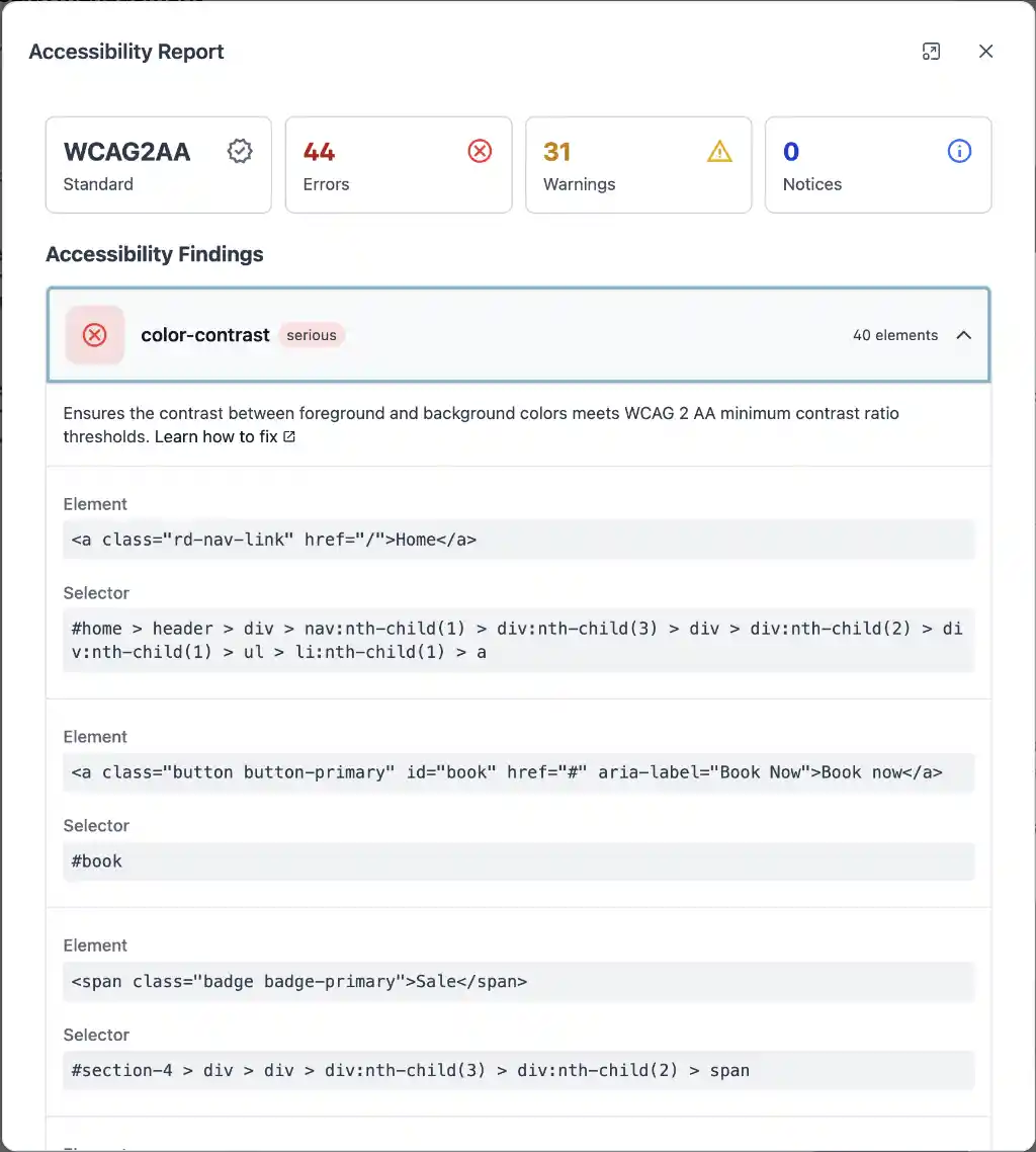 Accessibility Scanner