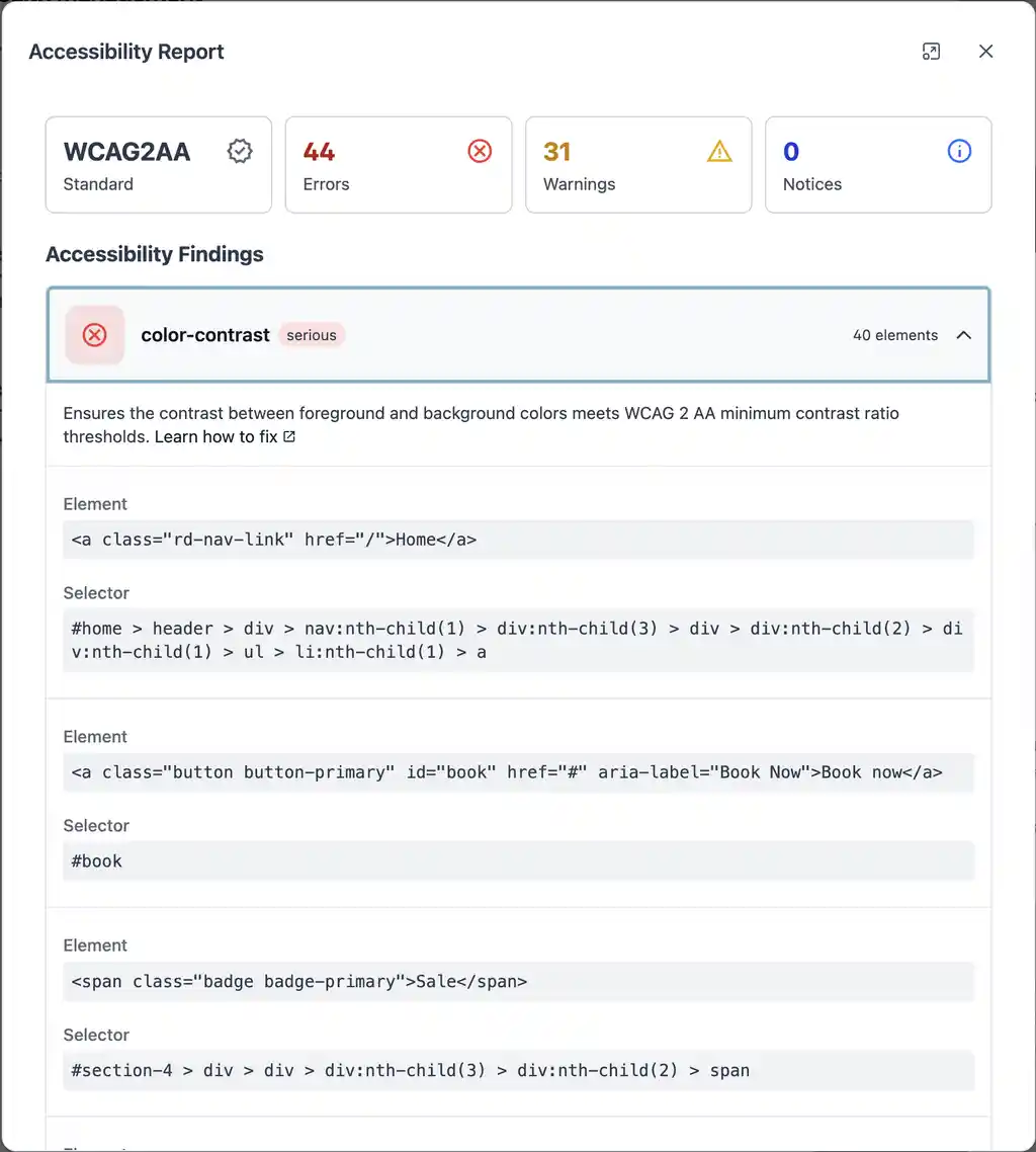 Accessibility Scanner