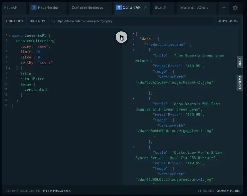 GraphQL & Page API